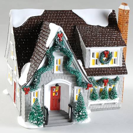 Snow Village Lynnhaven - Gray Catalog House Series - With Box Bx1133