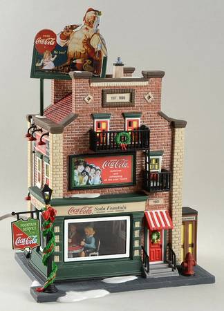 Christmas In The City Coca-Cola Soda Fountain - Boxed