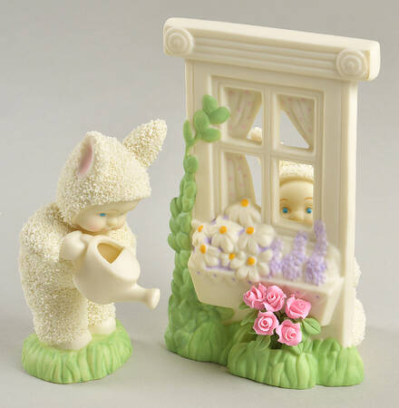 Snowbunnies Watching The Garden Grow - Boxed