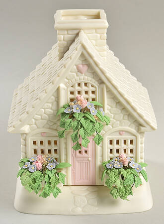 Snowbunnies The Springtime Cottage-Votive - Boxed