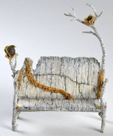 Snowbunnies Birch Bench - Boxed