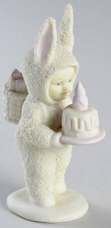Snowbunnies Happy Birthday To You W/Cake - No Box 130a