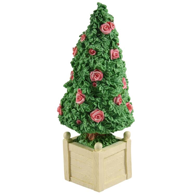 Snowbunnies Flowering Spring Tree - Pink Roses - No Box