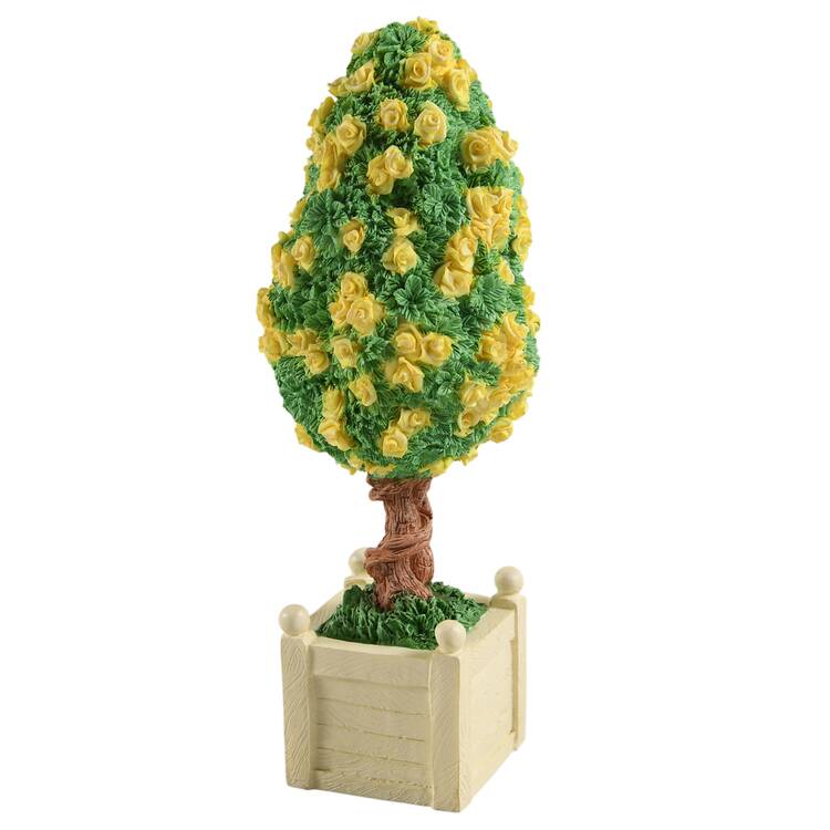 Snowbunnies Flowering Spring Tree - Yellow Roses - No Box