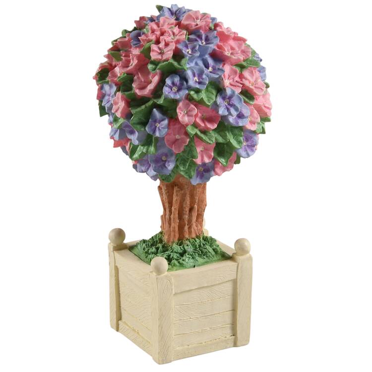 Snowbunnies Flowering Spring Topiary-Mixed - No Box
