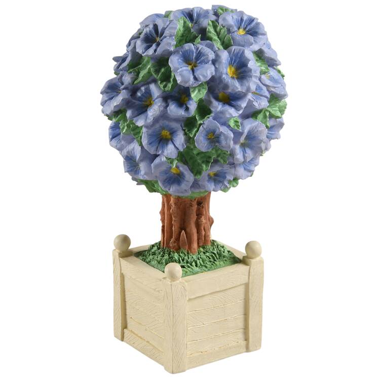 Snowbunnies Flowering Spring Topiary-Purple - No Box