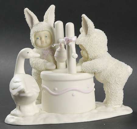 Snowbunnies Wishing You A Happy Easter-Wishing Well - Boxed