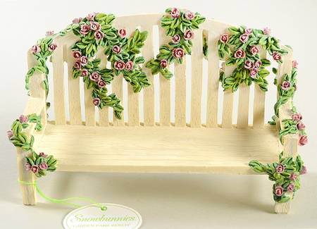 Snowbunnies Garden Park Bench - Boxed