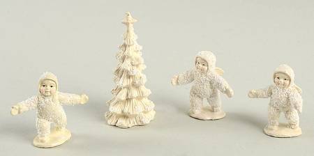 Snowbabies-Miniature Frosty Frolic-Set Of 4 - Boxed