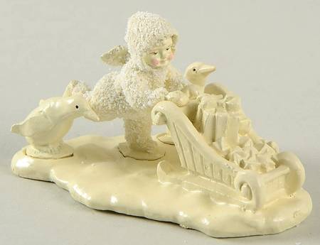 Snowbabies-Miniature Wait For Me!-Set Of 4 - Boxed