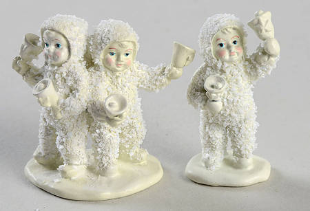 Snowbabies-Miniature Let's All Chime In-Set Of 2 - Boxed