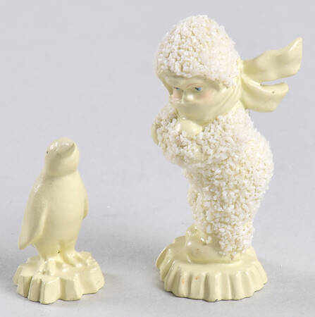 Snowbabies-Miniature Baby, It's Cold Outside-Set Of 2 - Boxed