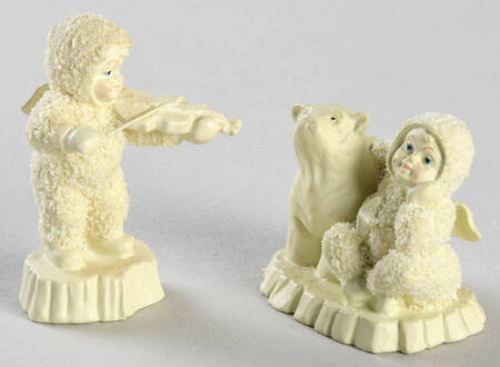Snowbabies-Miniature You Are My Lucky Star-Set Of 2 - No Box