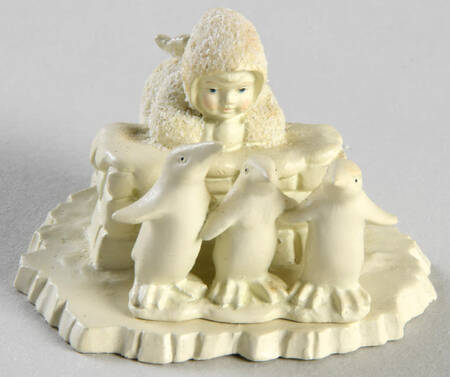 Snowbabies-Miniature What Shall We Do Today?-Set Of 2 - Boxed