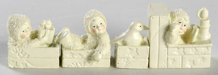 Snowbabies-Miniature All Aboard The Star Express-Set Of 4 - Boxed