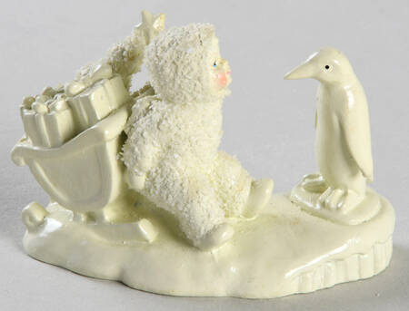 Snowbabies-Miniature Stuck In The Snow - Boxed