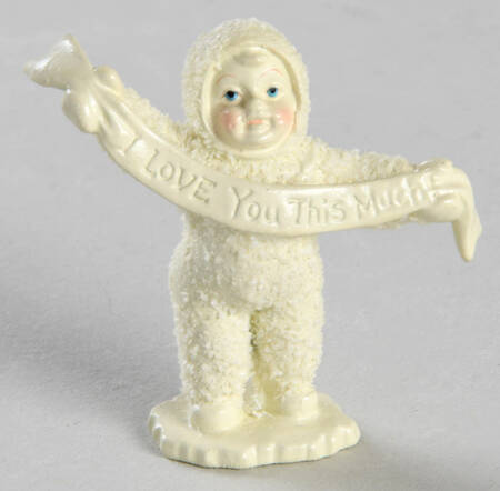 Snowbabies-Miniature I Love You This Much - Boxed