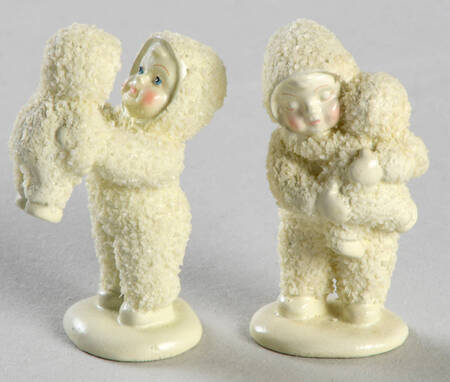 Snowbabies-Miniature My Snowbaby Baby Dolls-Set Of 2 - Boxed