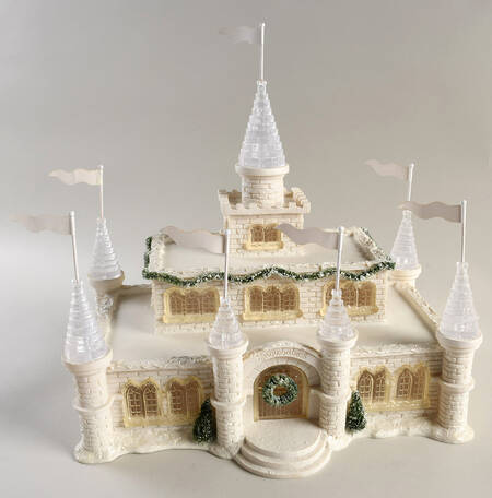 Snowbabies-Miniature Frosted Frolic Ice Palace - Boxed
