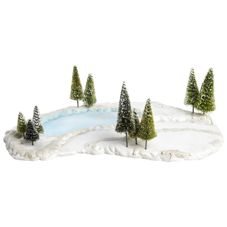 Snowbabies-Miniature Frosty Frolic Land-10 Trees - No Box