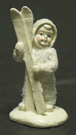 Snowbabies-Miniature Let's Go Skiing - With Box