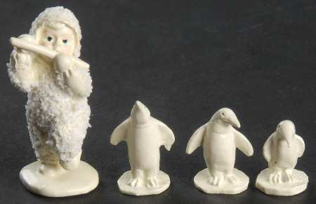 Snowbabies-Miniature Penguin Parade-Set Of 4 - Boxed