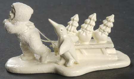 Snowbabies-Miniature Bringing Starry Pines-Set Of 2 - Boxed