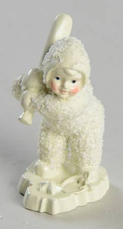 Snowbabies-Miniature Batter Up - Boxed