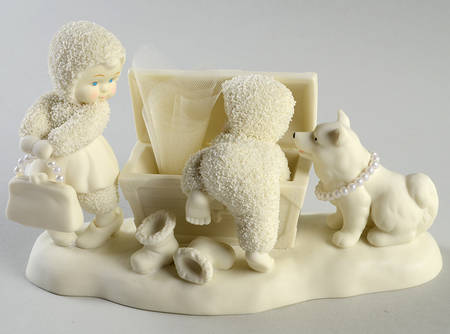 Snowbabies Looking For Grandma's Treasure - With Box Bx690