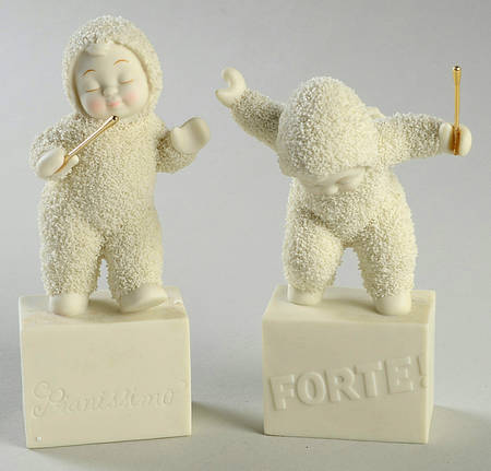 Snowbabies Make Your Own Kind Of Music-Set Of 2 - With Box Bx691