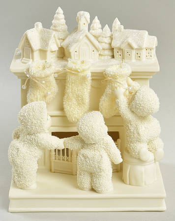 Snowbabies Has Santa Been Here Yet? Lighted - Boxed