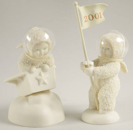 Snowbabies To The Moon And Beyond-Set Of 2 - Boxed