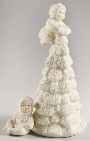 Snowbabies Snowbabies Climbing On Tree-Set Of 2 - No Box