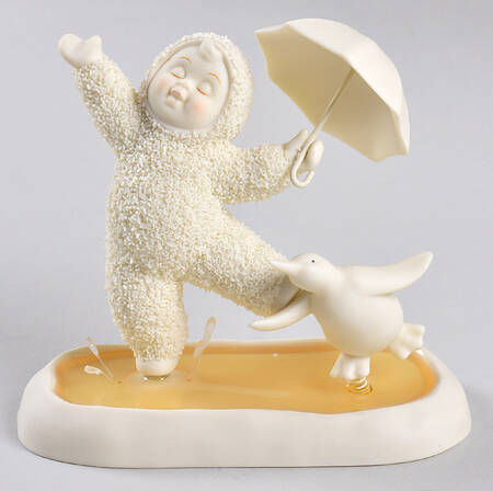 Snowbabies Singing In The Rain - Boxed