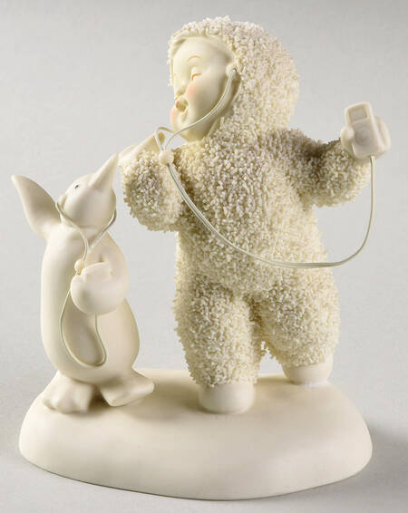 Snowbabies I Love Music - With Box Bx709