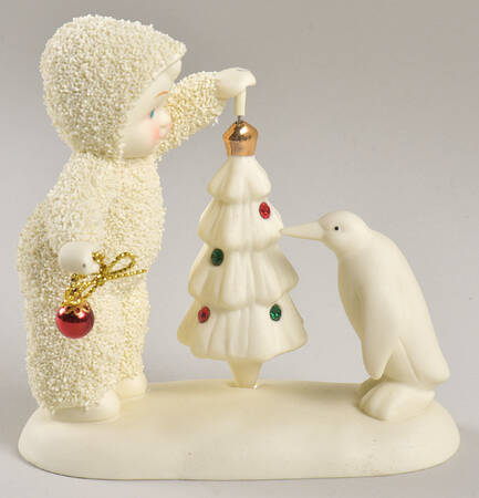Snowbabies Give The Tree A Whirl - With Box Bx711
