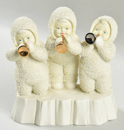 Snowbabies Three Tiny Trumpeters Only - No Box