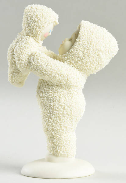 Snowbabies Holding Baby Doll Up - No Box