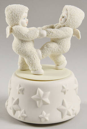 Snowbabies Swing Your Partner-Music Box - With Box Bx939