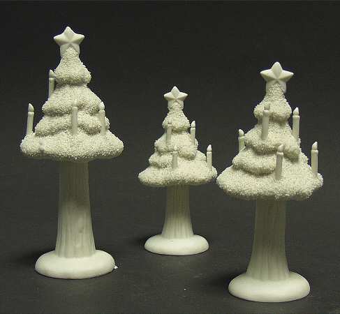 Snowbabies Candlelight Tree-Set Of 3 - Boxed