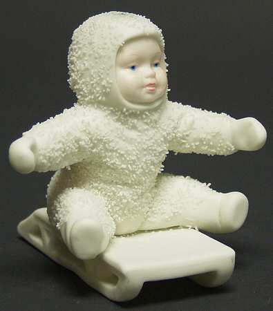 Snowbabies Give Me A Push - With Box