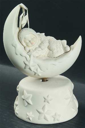 Snowbabies Music Boxes I'm So Sleepy - Brahms Lullaby - Boxed