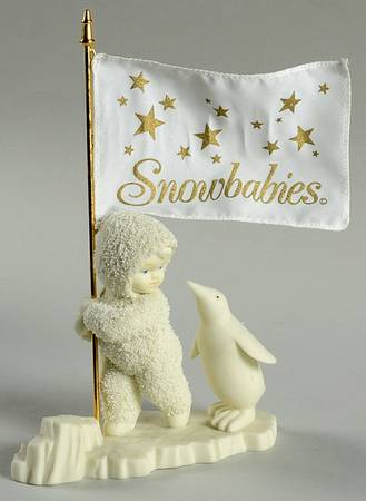 Snowbabies It's A Grand Old Flag-Snowbabies Flag - No Box