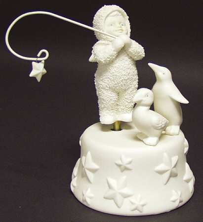 Snowbabies Music Boxes Catch A Falling Star - Boxed