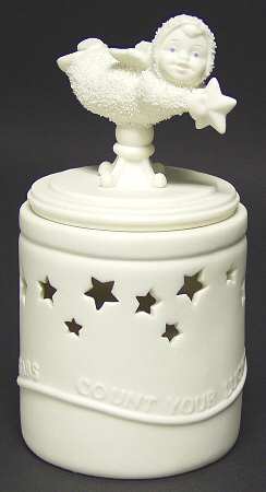Snowbabies Count Your Lucky Stars-Candle - Boxed