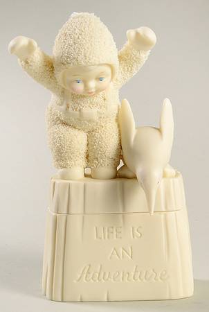 Snowbabies Life Is An Adventure-Sentiment Box - Boxed