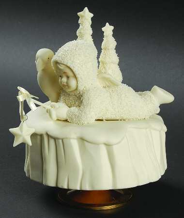 Snowbabies Music Boxes What Will I Catch-Catch A Falling Star - Boxed