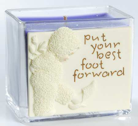Snowbabies Put Your Best Foot Forward Can - With Box
