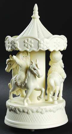 Snowbabies Christmas Waltz Carousel - With Box