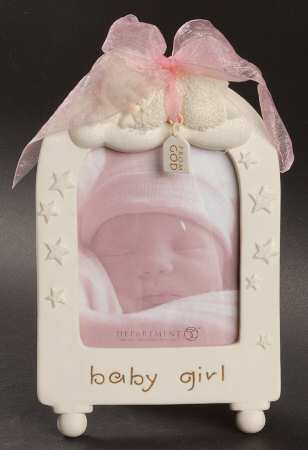 Snowbabies From God-Baby Girl Frame - Boxed